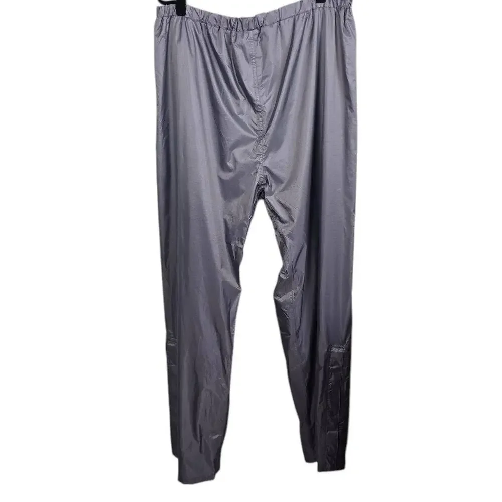 STEARNS Mens X-Large Chrome Dry Wear Mesh Lined Snap Ankle‎ Pants Elastic Waist